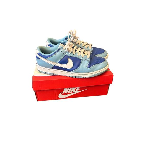 Nike Dunk Low Retro QS Argon blue Men's Size 8 Good Condition - Picture 1 of 8